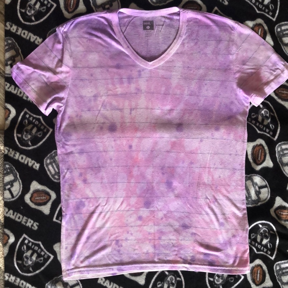 BDG upcycled Tye Dyed Vneck Tshirt